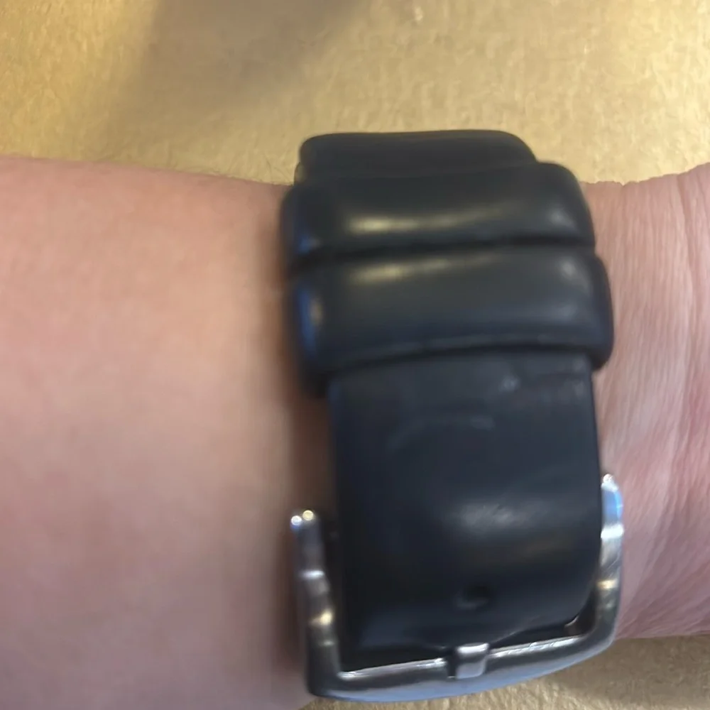 Custom Handmade Japanese Black Leather Strap + Apple Watch 4 44mm
